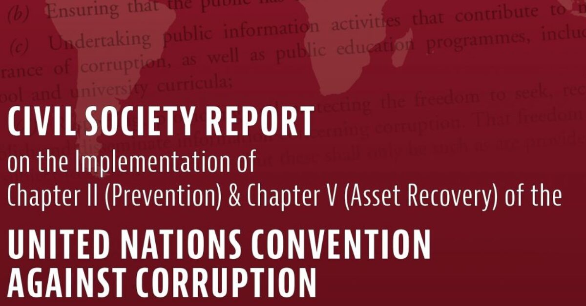 CERC releases its first report on the UNCAC implementation in the Democratic Republic of Congo.
